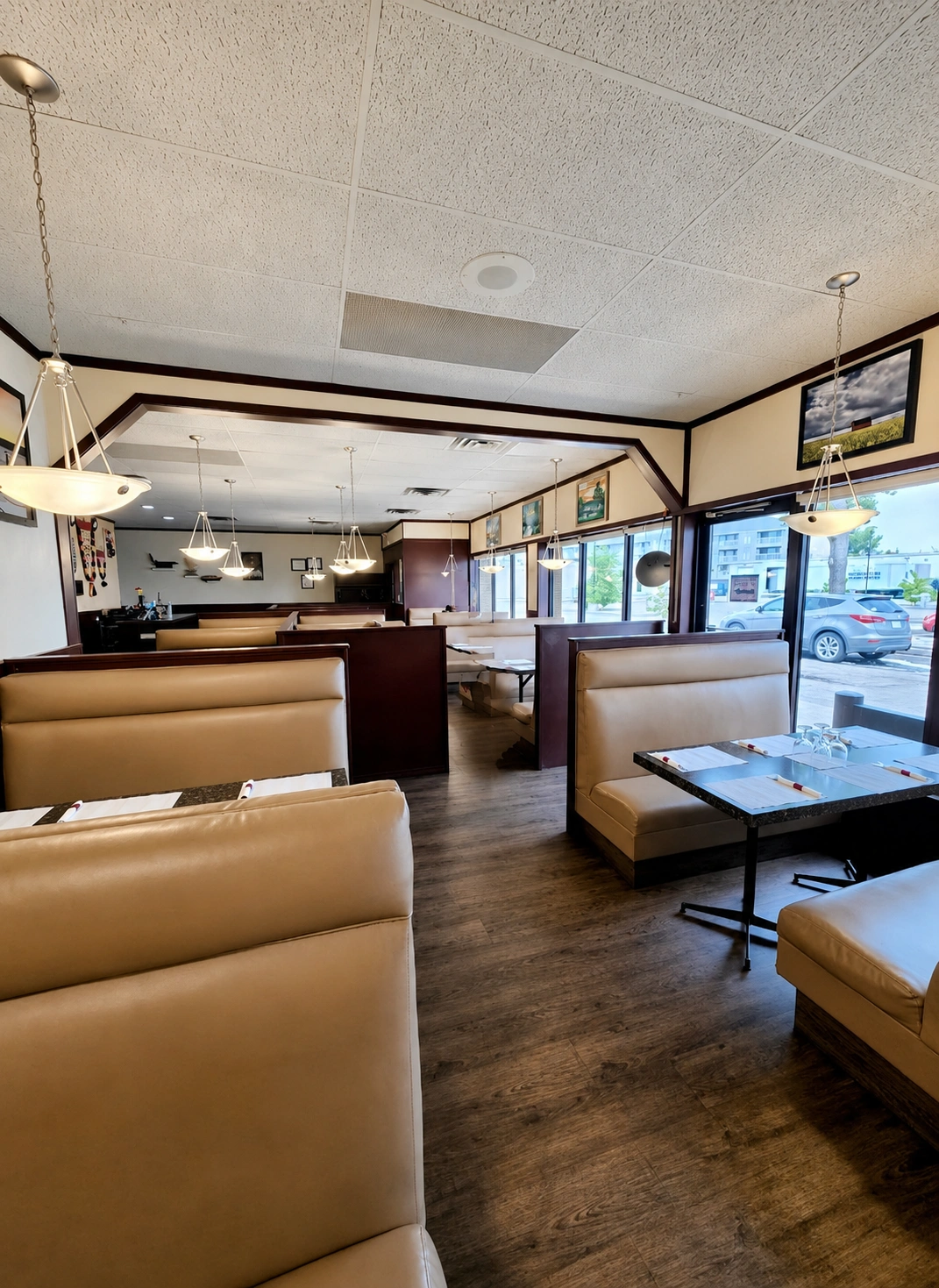 Inside iDine Indian Cuisine — our dining room